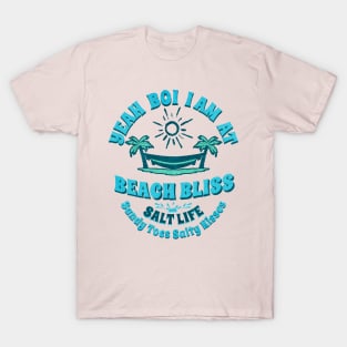 Summer Beach Vacation Beach Bliss Tropical Island Palm Trees Sun Vintage 90s T-Shirt T-Shirt
